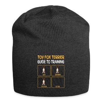 Toy Fox Terrier Guide to Training Dog Obedience - Bonnet en jersey - charbon - Devant