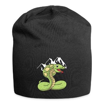Montagnes désert serpent boa cobra sauvage animal nature - Bonnet en jersey - noir - Devant