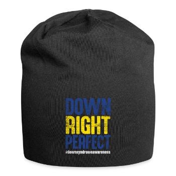 Down Syndrom - Jersey-Beanie - Schwarz - Vorne