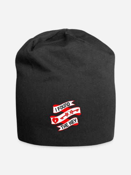 Ich habe den Schlüssel gefunden - Jersey-Beanie - Schwarz