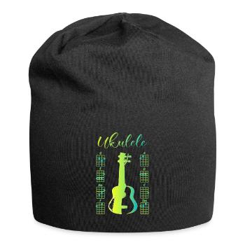 Uku love yellow - Jersey-Beanie - Schwarz - Vorne