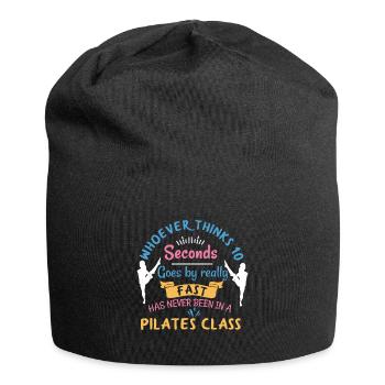 Pilates Klasse Lustig - Jersey-Beanie - Schwarz - Vorne