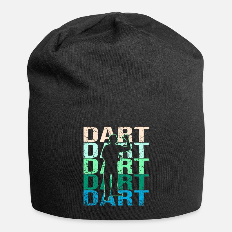Dart Darts - Jersey-Beanie - Schwarz