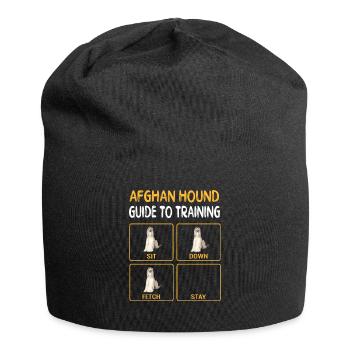 Afghan Hound Guide to Training Dog Obedience - Bonnet en jersey - noir - Devant