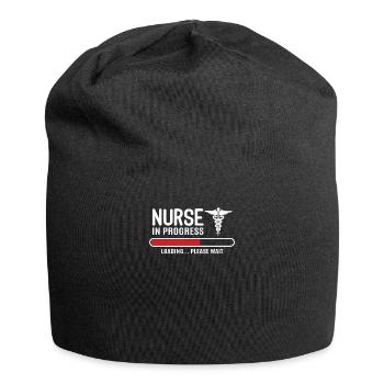Krankenschwester Krankenpfleger - Jersey-Beanie - Schwarz - Vorne