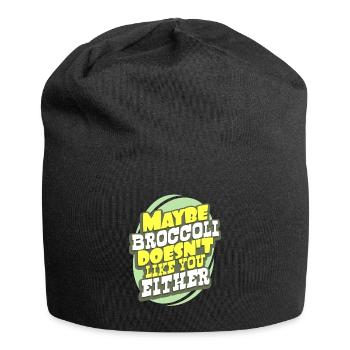 Brokkoli - Jersey-Beanie - Schwarz - Vorne