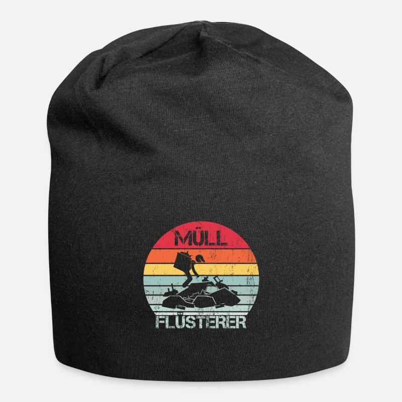 MÜLL FLÜSTERER - Jersey-Beanie - Schwarz