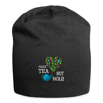 Teekanne machen Tee nicht Krieg - Jersey-Beanie - Schwarz - Vorne