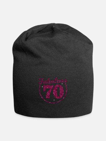70th Birthday - Jersey Beanie - black