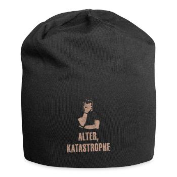 Alter Katastrophe Militär Großeltern Veteran - Jersey-Beanie - Schwarz - Vorne