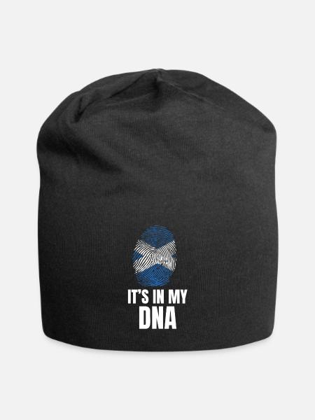 Es ist in meiner DNA stolz, aus Schottland Geschenk zu sein - Jersey-Beanie - Schwarz
