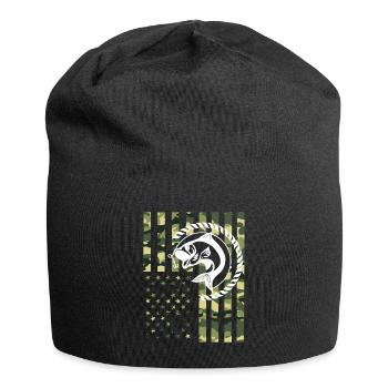 Fishing angler USA - Jersey Beanie - black - Front