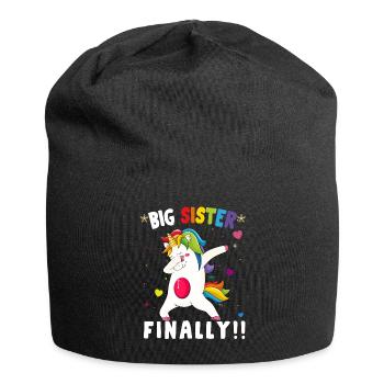 GROSSE SCHWESTER ENDLICH - Jersey-Beanie - Schwarz - Vorne