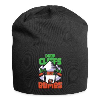Ski - Drop cliffs not bombs - Jersey-Beanie - Schwarz - Vorne