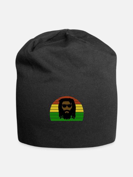 Rasta - Dreadlock - Raggae Rasta - Bonnet en jersey - noir