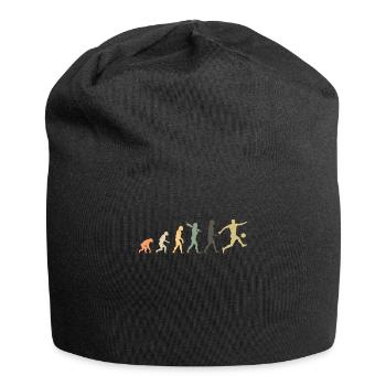 Soccer Evolution Retro | Soccer player gift - Jersey Beanie - black - Front