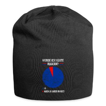 Ruderer Spruch Rudern Rudersport Witzig - Jersey-Beanie - Schwarz - Vorne