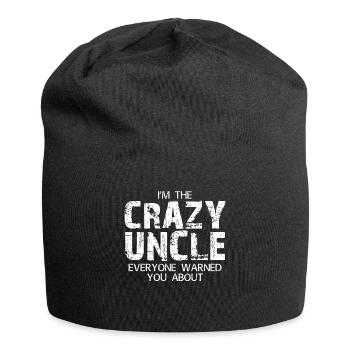 CRAZY UNCLE - Jersey Beanie - black - Front