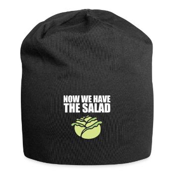 Non, nous avons la salade anglais anglais disant - Bonnet en jersey - noir - Devant