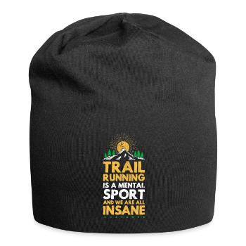 Trailrunning ist ein mentaler Sport-Ultra-Trail - Jersey-Beanie - Schwarz - Vorne