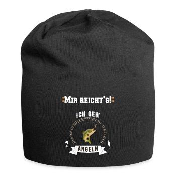 Angeln Angler Mir reichts ich geh Angeln Vater - Jersey-Beanie - Schwarz - Vorne