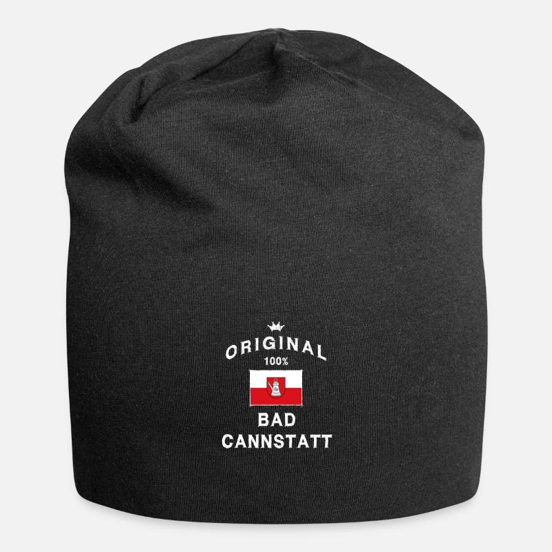 Bad Cannstatt Stuttgart Original - Jersey-Beanie - Schwarz