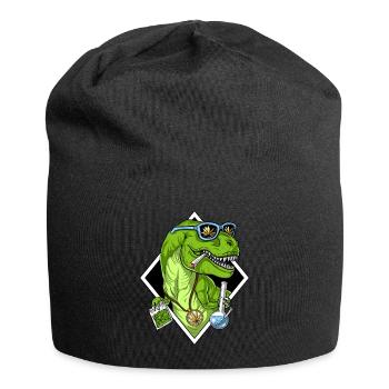 T Rex Dinosaur Weed - Bonnet en jersey - noir - Devant