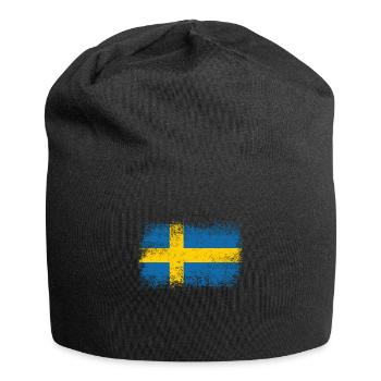 Schweden Flagge Fahne Wappen - Jersey-Beanie - Schwarz - Vorne