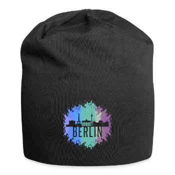 Berlin - Jersey-Beanie - Schwarz - Vorne
