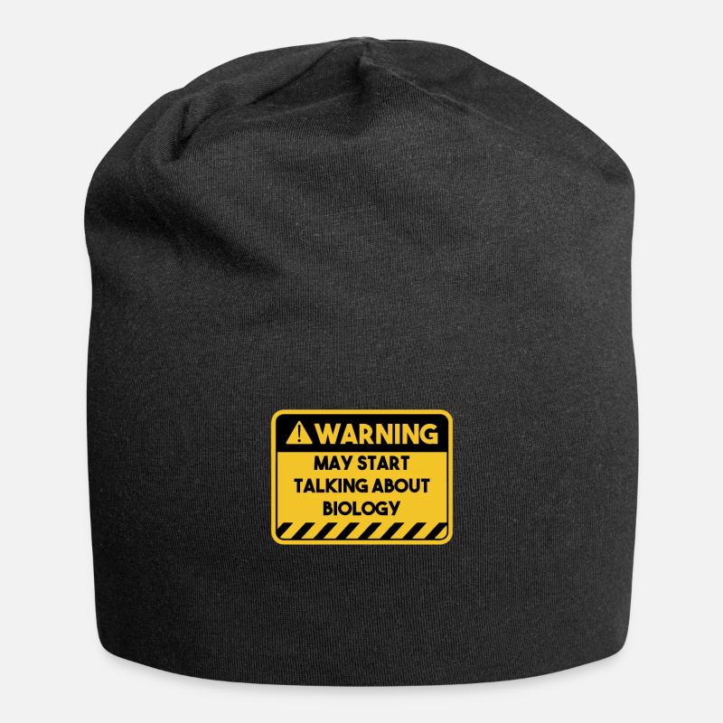 May start talking about biology - Jersey Beanie - black