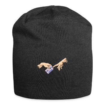 Vaporwave Cassette Gott Aesthetic Synthwave Shirt - Jersey-Beanie - Anthrazit - Vorne