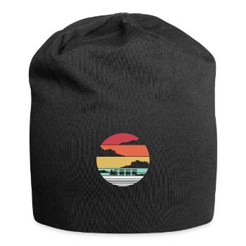 Zug Züge Modeleisenbahn Eisenbahn Geschenk - Jersey-Beanie - Schwarz - Vorne