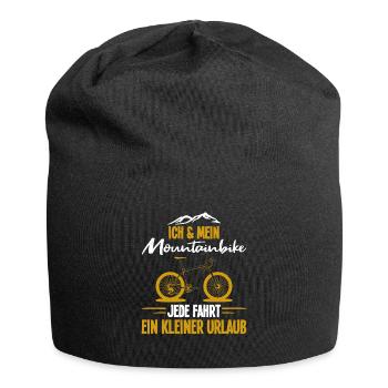 Ich Und Mein Mountainbike - Jersey-Beanie - Schwarz - Vorne