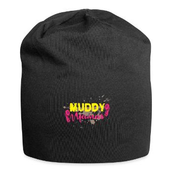 Mud Run Shirts for Women | Mud Girl Run Shirts - Jersey Beanie - black - Front