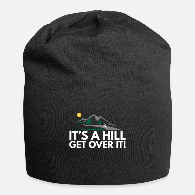 It's A Hill - Lustiges Radfahren - Jersey-Beanie - Schwarz