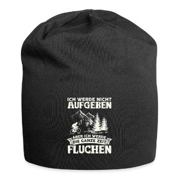 Ich werde nicht aufgeben.. MTB Mountainbike Biken - Jersey-Beanie - Schwarz - Vorne