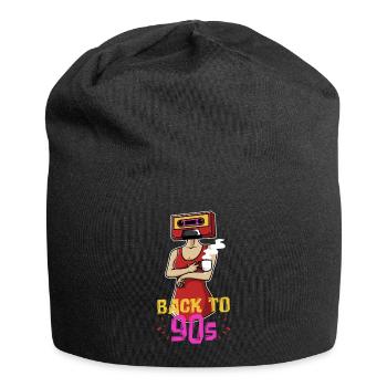 Rétro cassette femme - Back in the 90s - Bonnet en jersey - noir - Devant