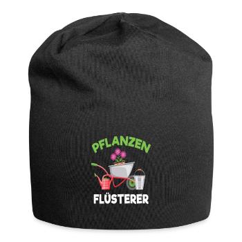 Pflanzen Flüsterer Gärtner Beet Garten - Jersey-Beanie - Schwarz - Vorne