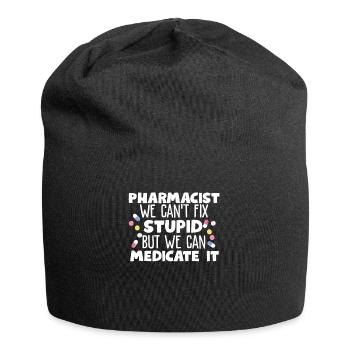 Pharmacist pharmacy pharmacy pharmacist gift - Jersey Beanie - black - Front