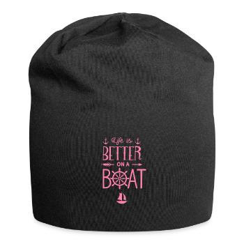 Captain sailboat sailor sailor sailing - Jersey Beanie - black - Front