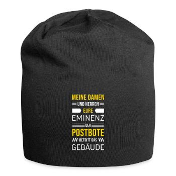 Postbote Briefträger Zusteller Paket Brief Bote - Jersey-Beanie - Schwarz - Vorne