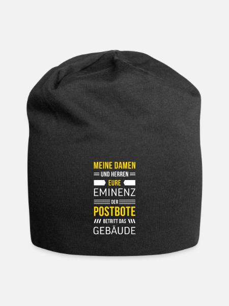 Postbote Briefträger Zusteller Paket Brief Bote - Jersey-Beanie - Schwarz