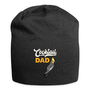 Cockatiel budgie parakeet bird - Jersey Beanie - black - Front