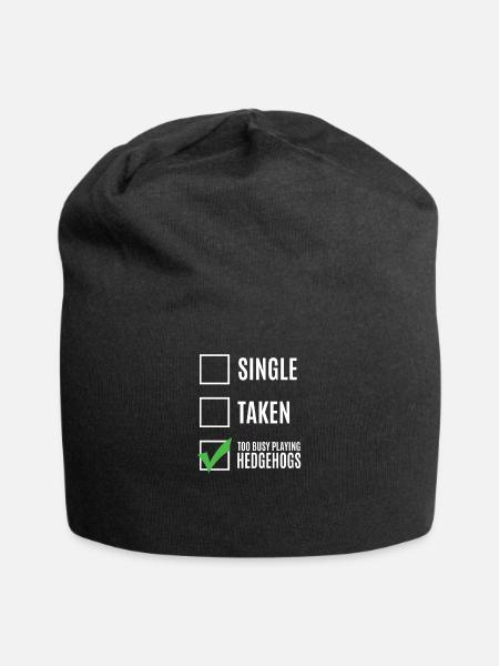 Hedgehog - Jersey Beanie - black