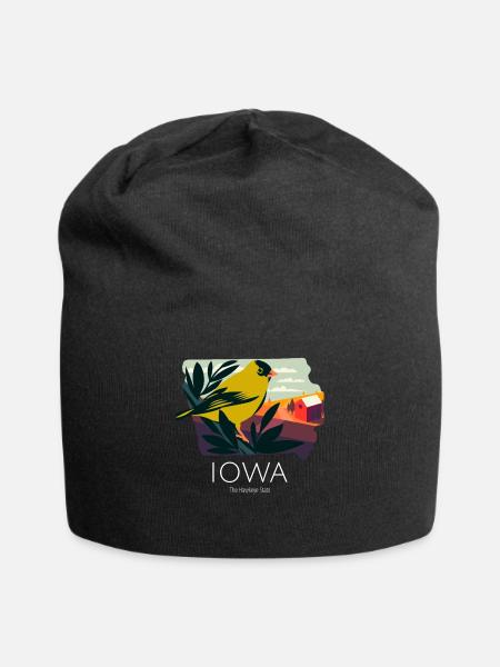 Iowa Proud State Motto Le produit Hawkeye State - Bonnet en jersey - noir