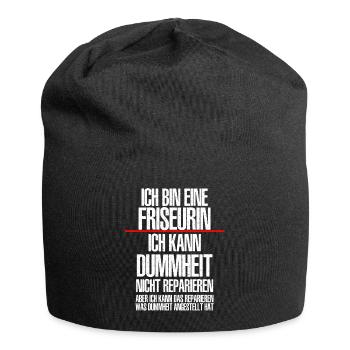 Ich Bin Eine FRISEURIN - Jersey-Beanie - Schwarz - Vorne