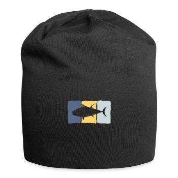 Pêche au thon en haute mer - Bonnet en jersey - noir - Devant
