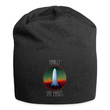 FINALLY ON MARS - Jersey Beanie - black - Front