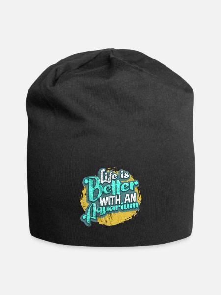 Aquarium - Jersey-Beanie - Schwarz