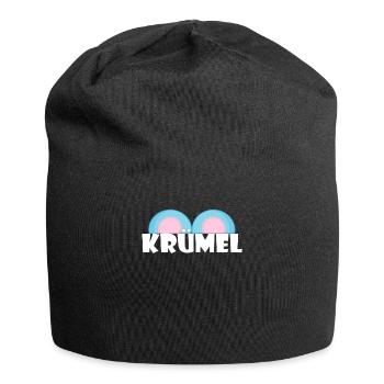Kosename Krümel Geschenkidee - Jersey-Beanie - Schwarz - Vorne